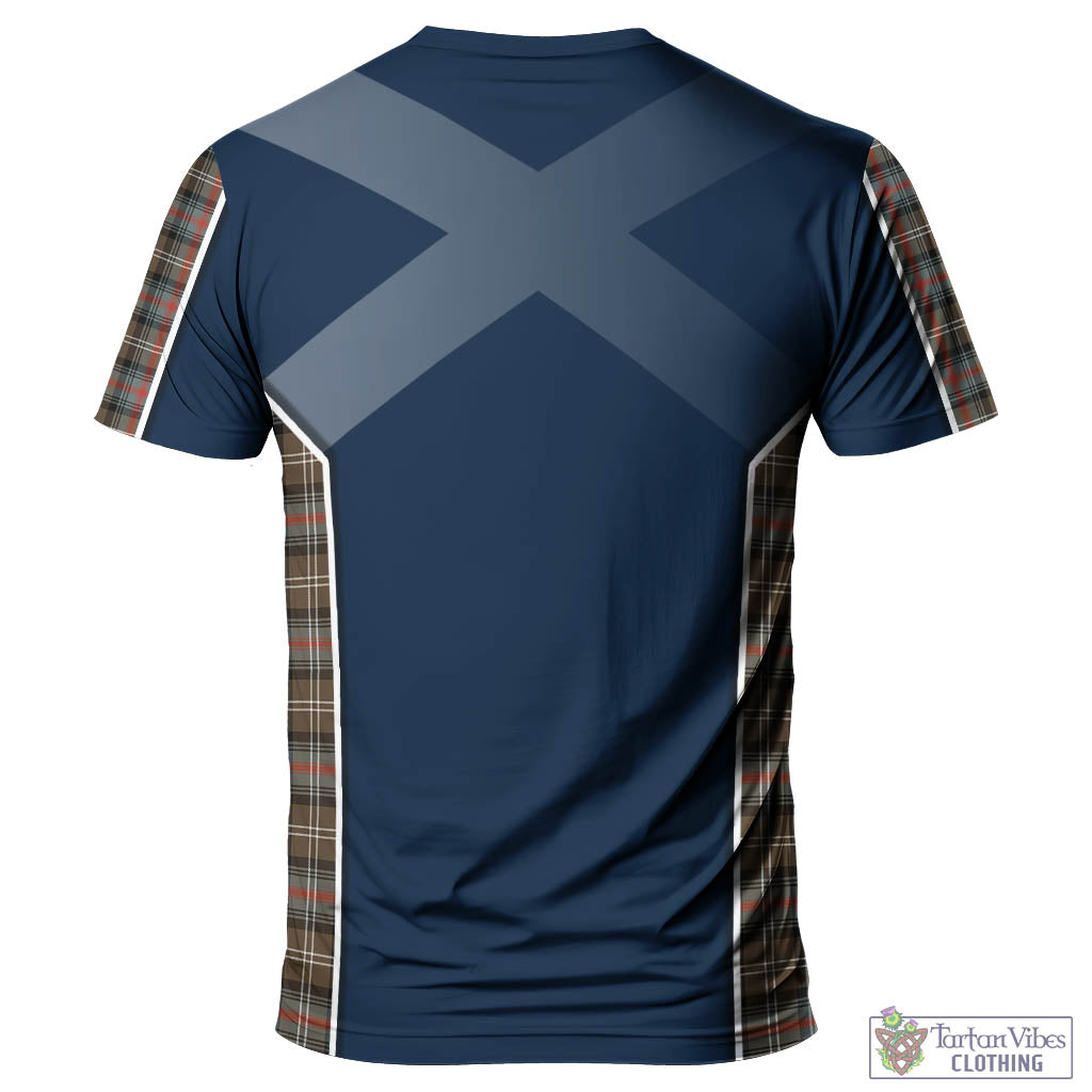 Tartan Vibes Clothing Sutherland Weathered Tartan T-Shirt with Family Crest and Lion Rampant Vibes Sport Style