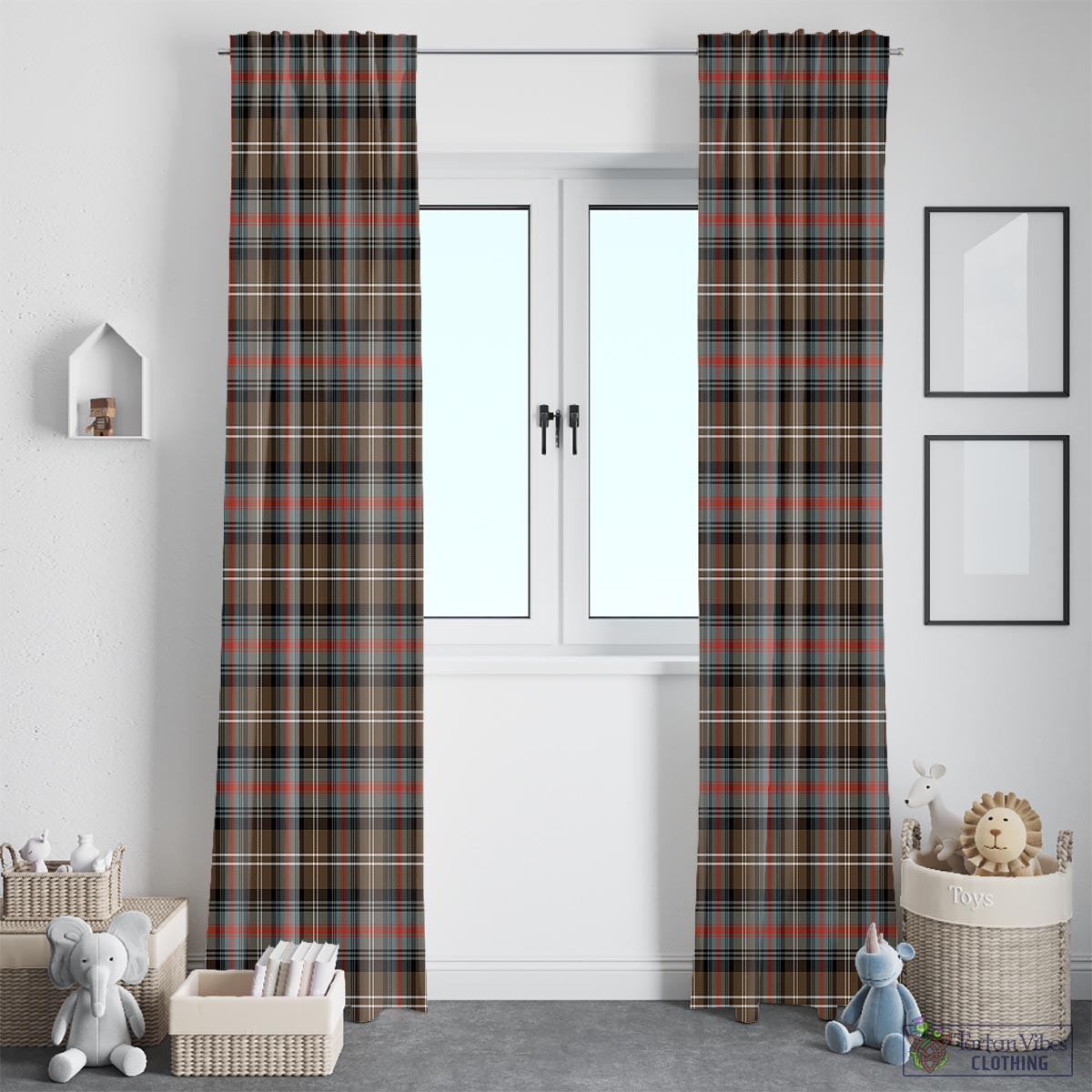 Sutherland Weathered Tartan Window Curtain