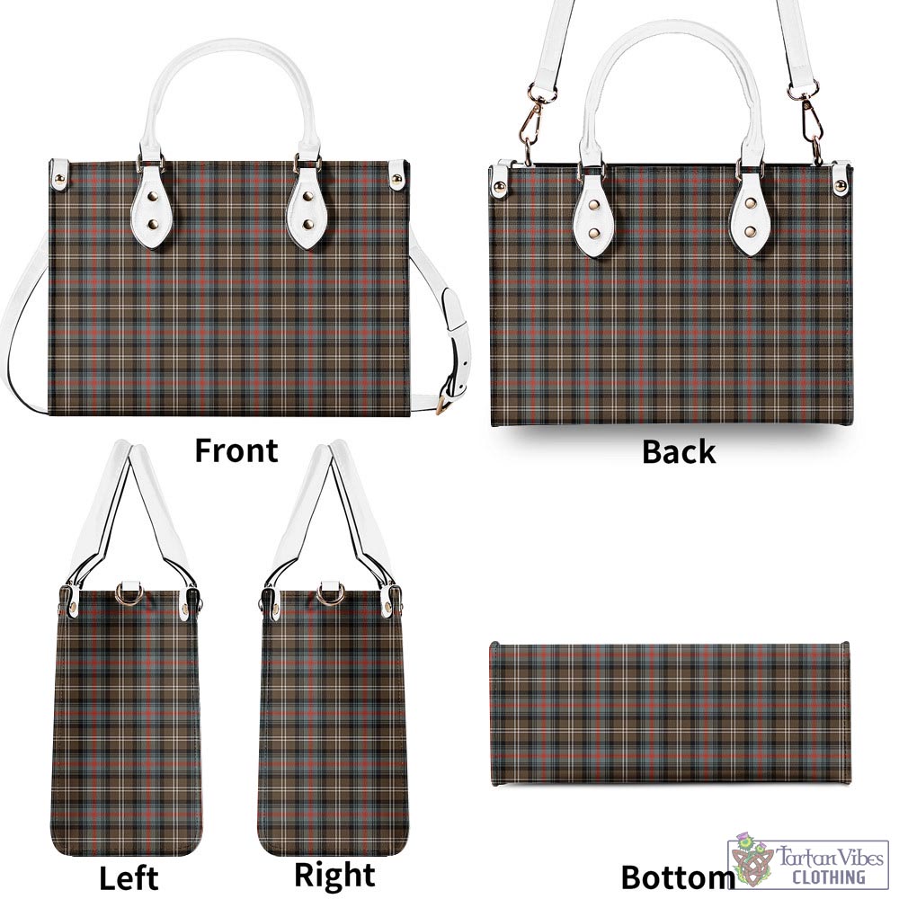 Tartan Vibes Clothing Sutherland Weathered Tartan Luxury Leather Handbags