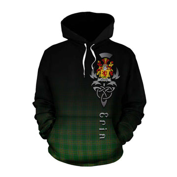 Sutton Irish Clan Cotton Hoodie with Coat of Arms Erin Go Bragh Celtic Inspired Pullover Hoodie XS - Tartan Vibes Clothing