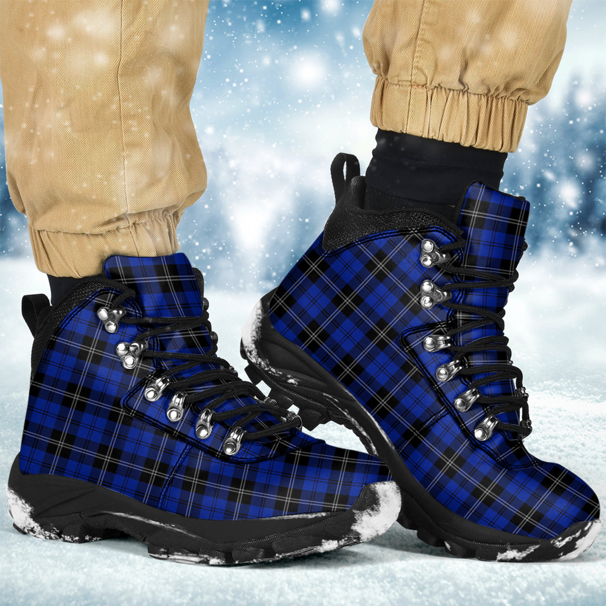 Swan Tartan Alpine Boots - Tartanvibesclothing