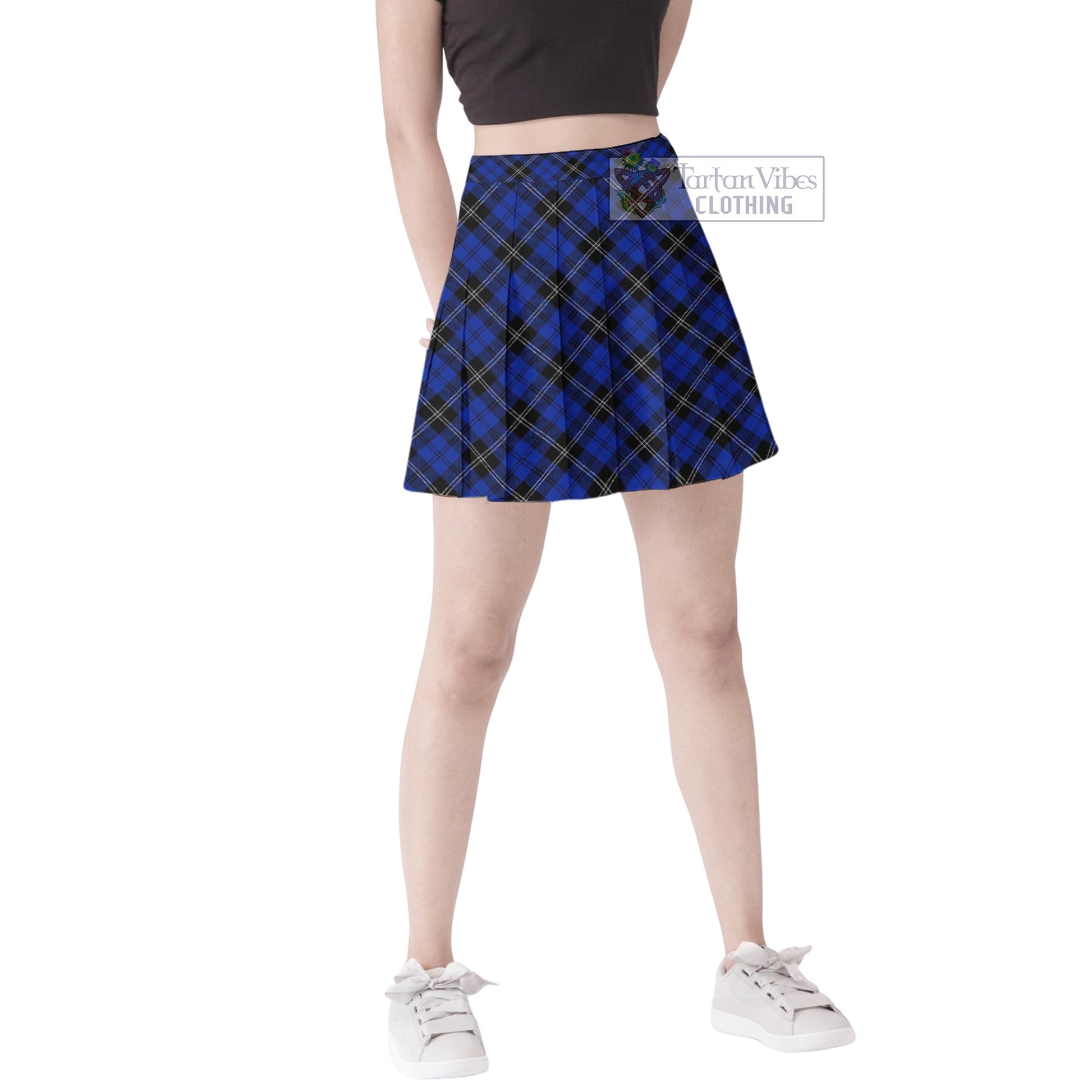 Tartan Vibes Clothing Swan Tartan Women's Plated Mini Skirt