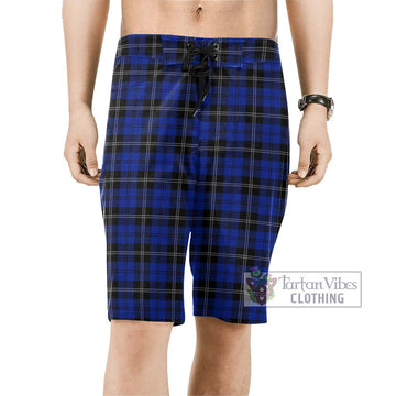 Swan Tartan Men's Board Shorts