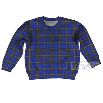 Swan Tartan Kid Ugly Sweater