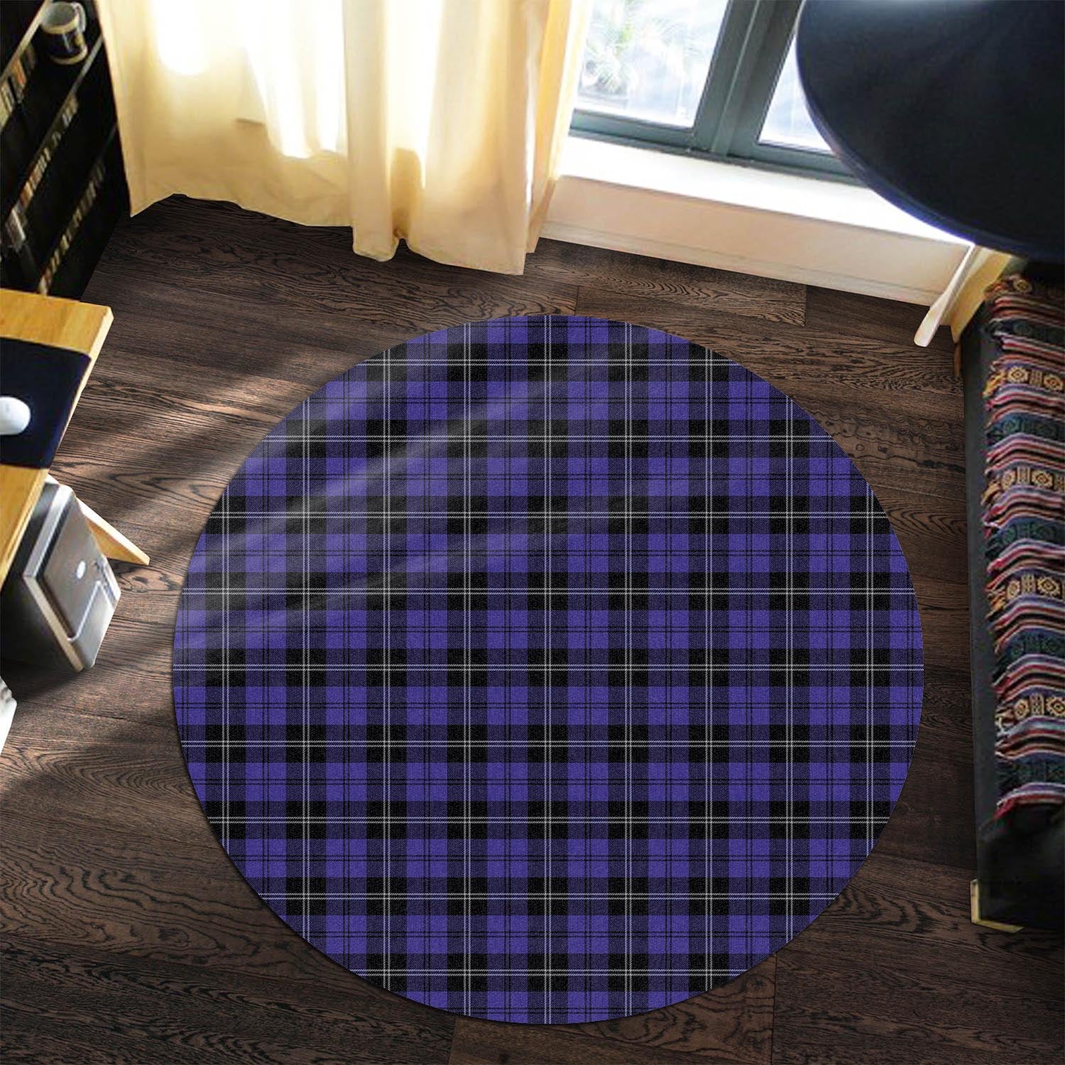 swan-tartan-round-rug