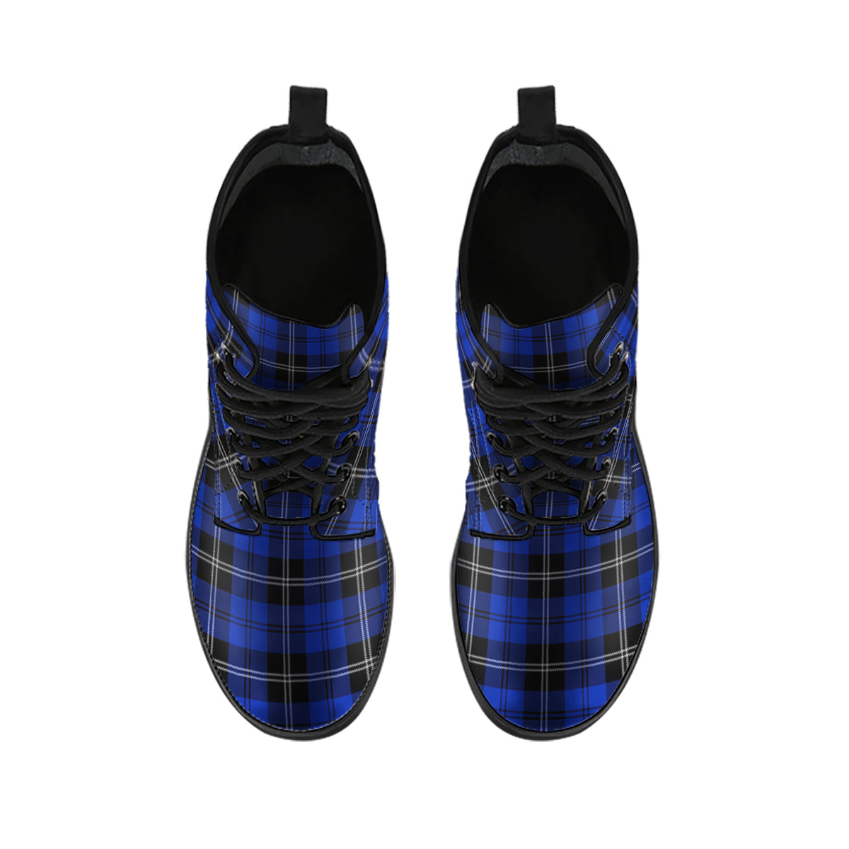 Swan Tartan Leather Boots - Tartan Vibes Clothing
