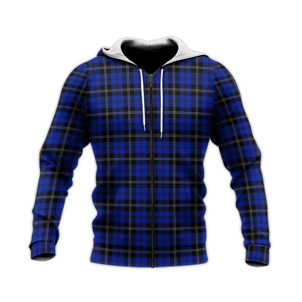 swan-tartan-knitted-hoodie