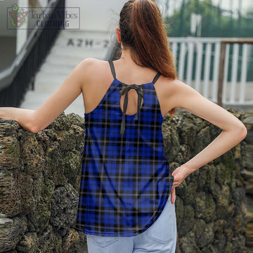 Swan Tartan Loose Halter Neck Camisole