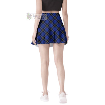 Swan Tartan Women's Plated Mini Skirt