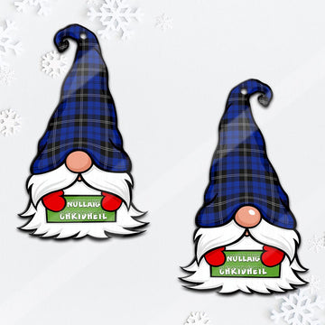 Swan Gnome Christmas Ornament with His Tartan Christmas Hat