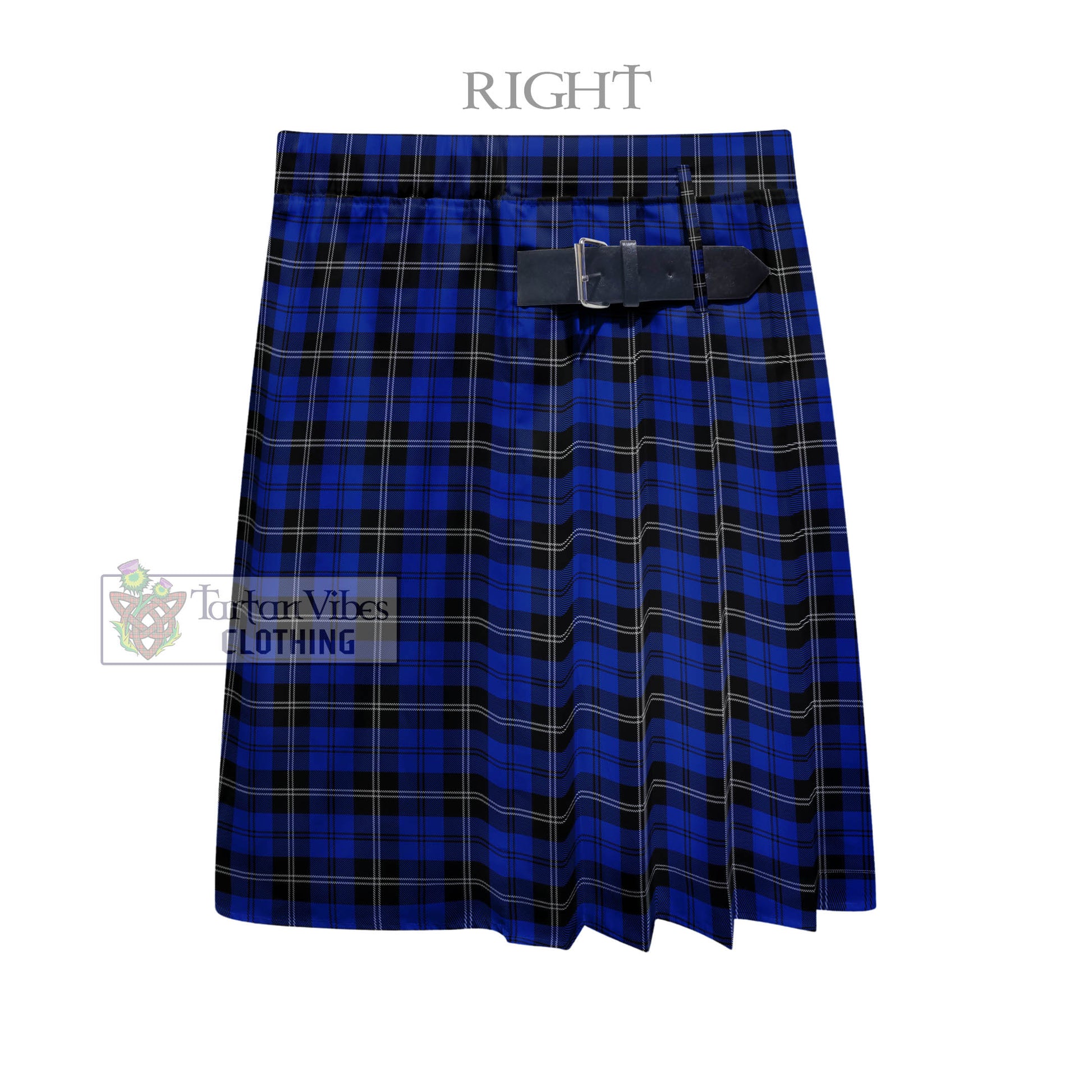 Tartan Vibes Clothing Swan Tartan Men's Pleated Skirt - Fashion Casual Retro Scottish Style