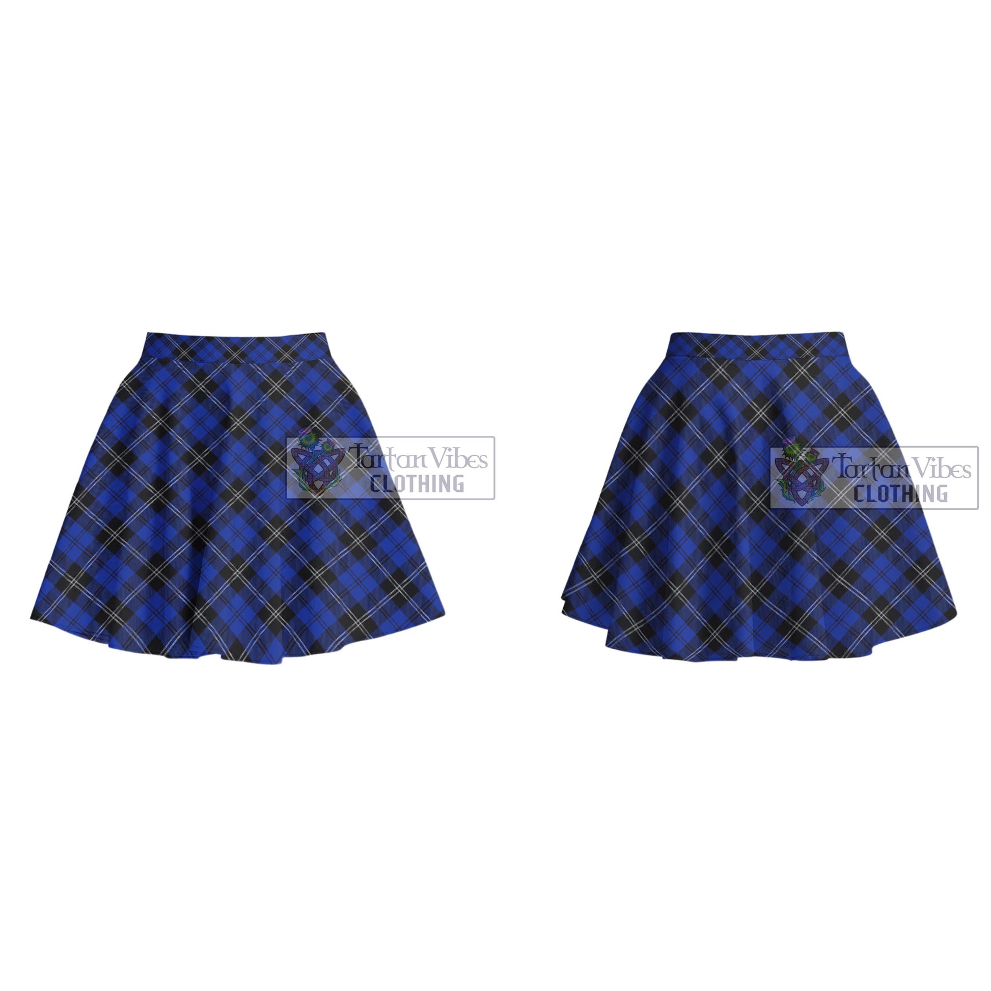 Tartan Vibes Clothing Swan Tartan Women's Plated Mini Skirt
