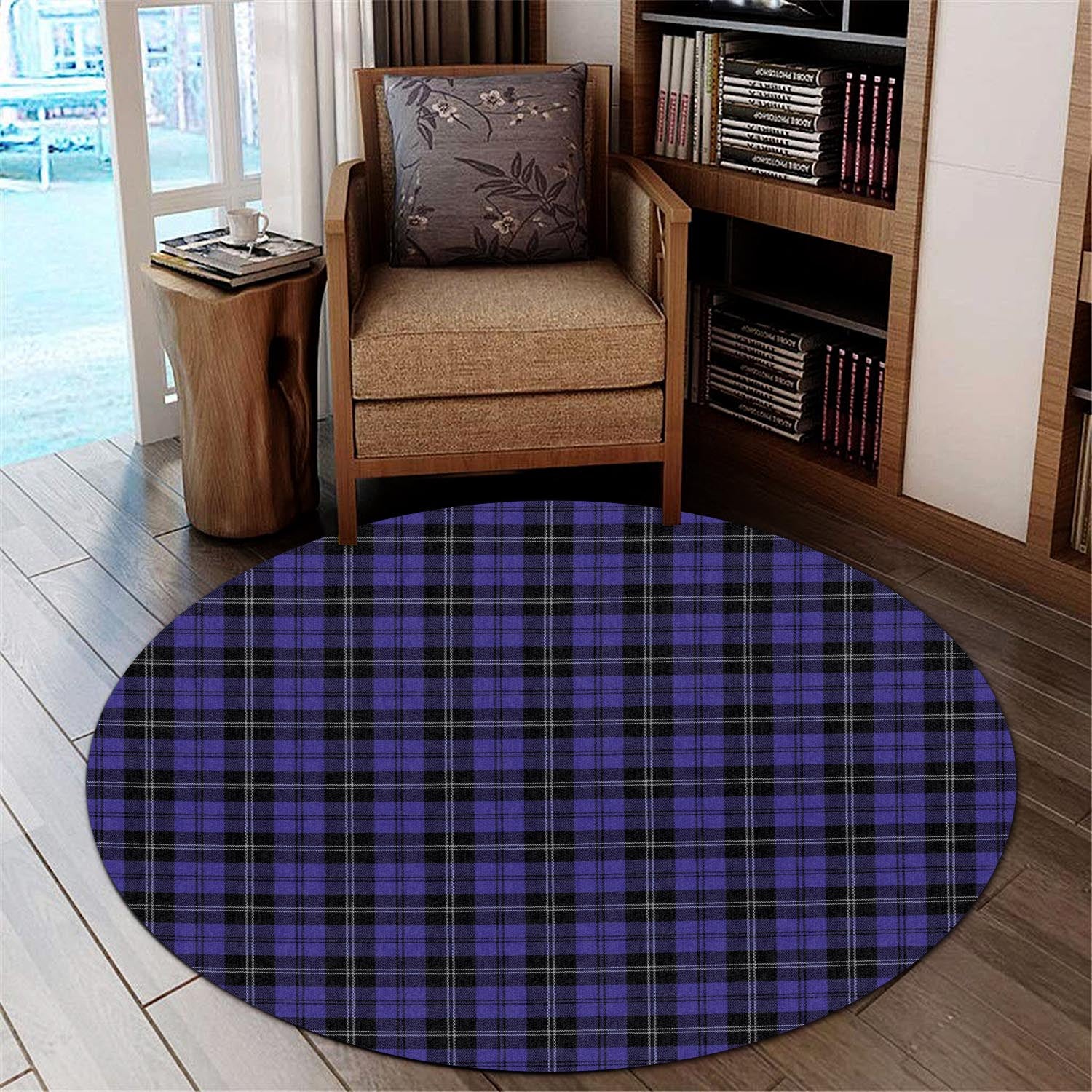 swan-tartan-round-rug