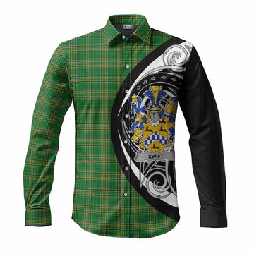 Swift Irish Clan Long Sleeve Button Shirt Celtic Circle Style Men's Shirt S - Tartan Vibes Clothing