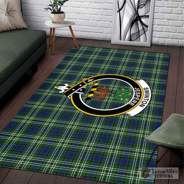 Swinton Tartan Area Rug with Family Crest