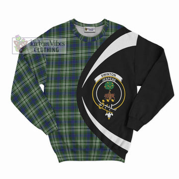 Swinton Tartan Sweatshirt with Family Crest Circle Style