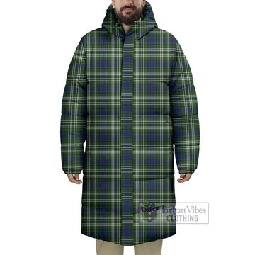 Swinton Tartan Long Down Jacket