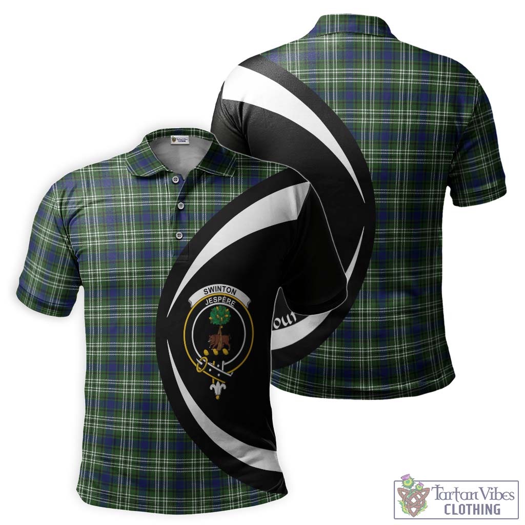 Swinton Tartan Men's Polo Shirt with Family Crest Circle Style Kid - Tartan Vibes Clothing