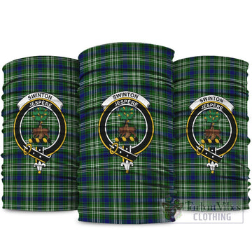 Swinton Tartan Neck Gaiters, Tartan Bandanas, Tartan Head Band with Family Crest