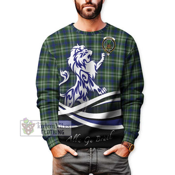 Swinton Tartan Sweatshirt with Alba Gu Brath Regal Lion Emblem