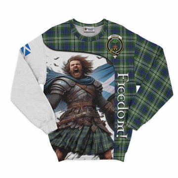 Swinton Crest Tartan Sweatshirt Inspired by the Freedom of Scottish Warrior