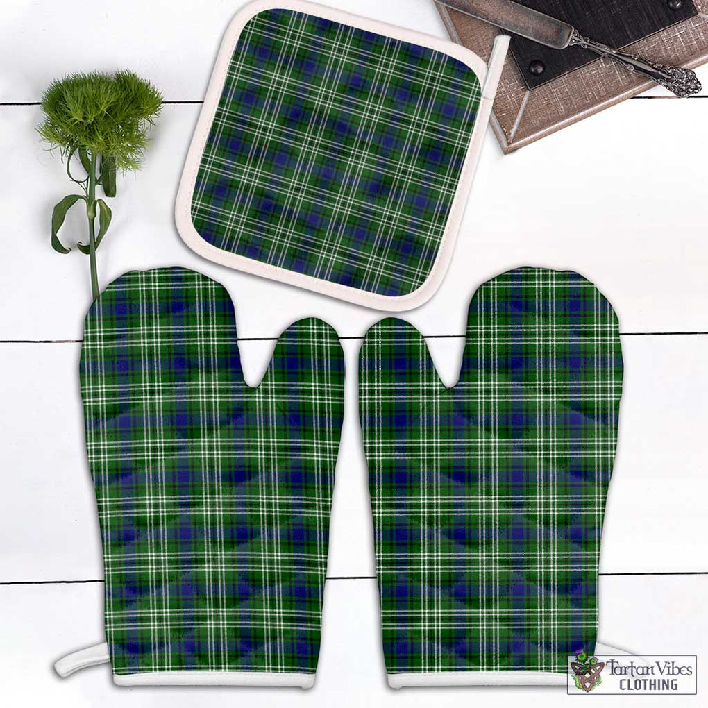 Swinton Tartan Combo Oven Mitt & Pot-Holder White - Tartan Vibes Clothing