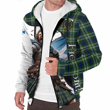 Swinton Crest Tartan Sherpa Hoodie Inspired by the Freedom of Scottish Warrior