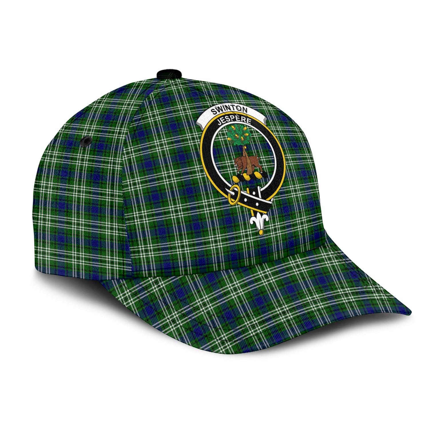 Swinton Tartan Classic Cap with Family Crest - Tartan Vibes Clothing