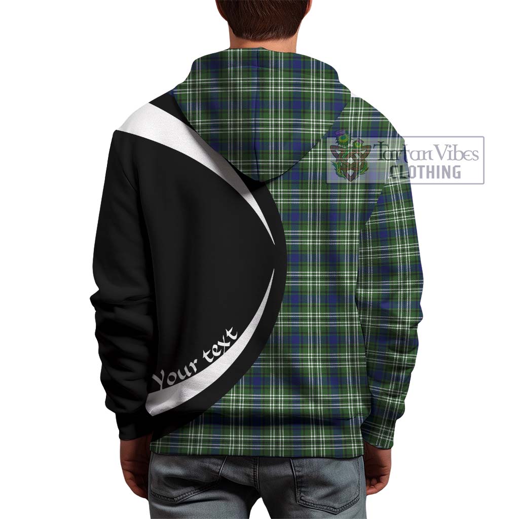 Swinton Tartan Hoodie with Family Crest Circle Style - Tartan Vibes Clothing