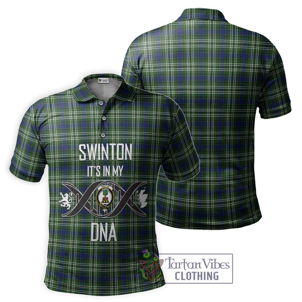 Swinton Tartan Polo Shirt with Family Crest DNA In Me Style - Tartanvibesclothing Shop