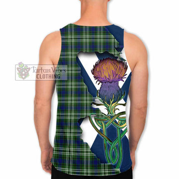 Swinton Tartan Family Crest Men's Tank Top Scottish Thistle Celtic Inspired - Tartan Vibes Clothing