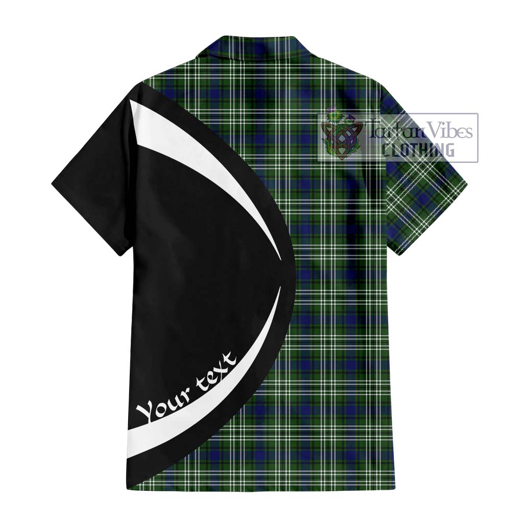 Swinton Tartan Short Sleeve Button Up with Family Crest Circle Style - Tartan Vibes Clothing