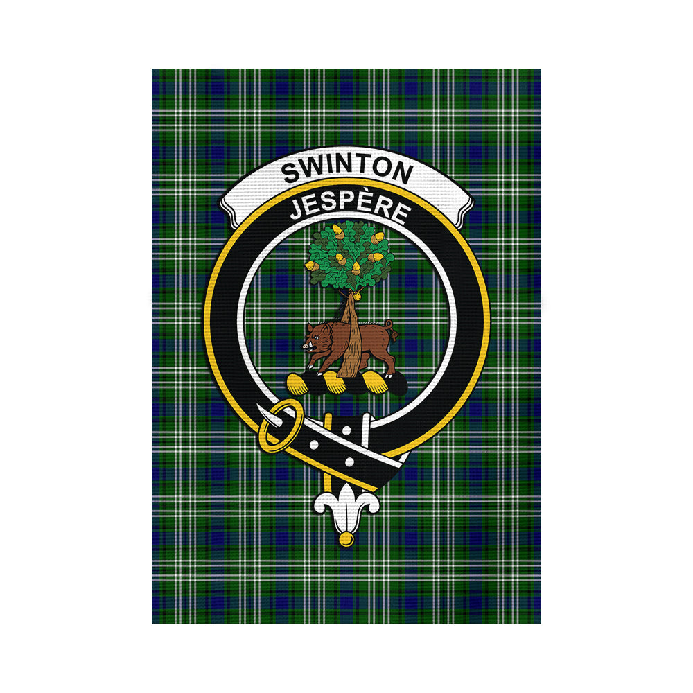 Swinton Tartan Flag with Family Crest - Tartan Vibes Clothing