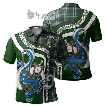 Swinton Tartan Polo Shirt with Epic Bagpipe Style