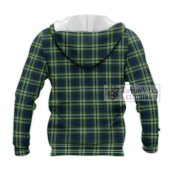 Swinton Tartan Knitted Hoodie with Family Crest DNA In Me Style