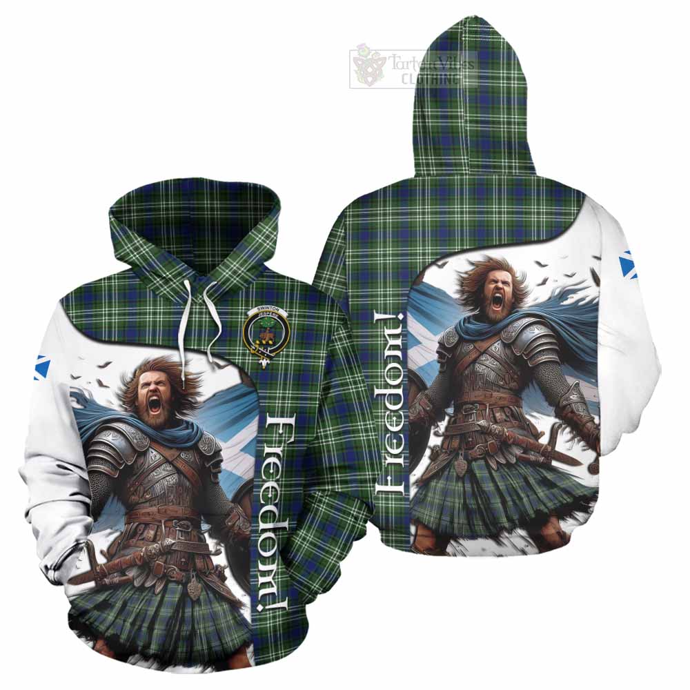 Tartan Vibes Clothing Swinton Crest Tartan Hoodie Inspired by the Freedom of Scottish Warrior