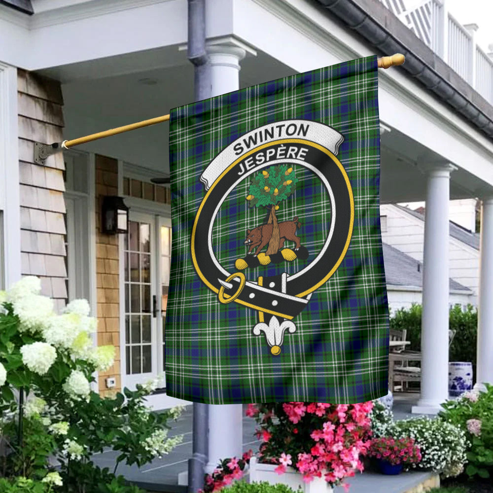 Swinton Tartan Flag with Family Crest - Tartan Vibes Clothing