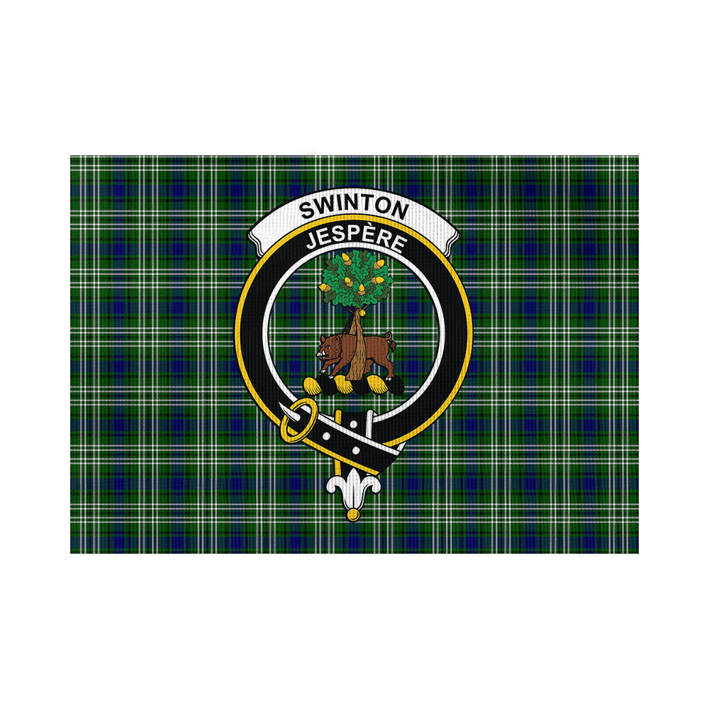 Swinton Tartan Flag with Family Crest - Tartan Vibes Clothing