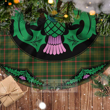 Symington Tartan Christmas Tree Skirt Scottish Thistle Style