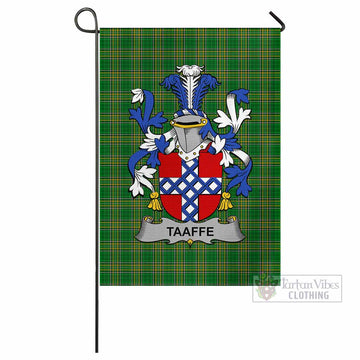 Taaffe Irish Clan Tartan Flag with Coat of Arms