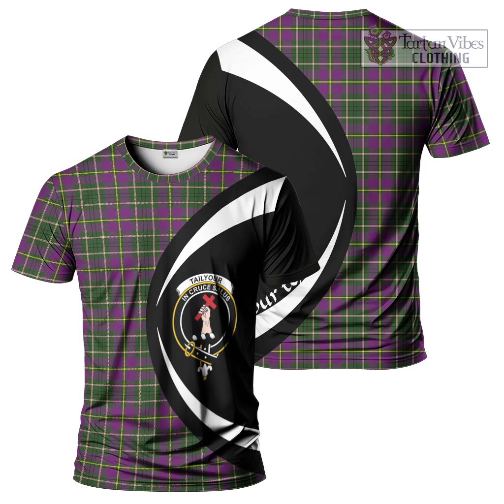 Tartan Vibes Clothing Tailylour Tartan T-Shirt with Family Crest Circle Style