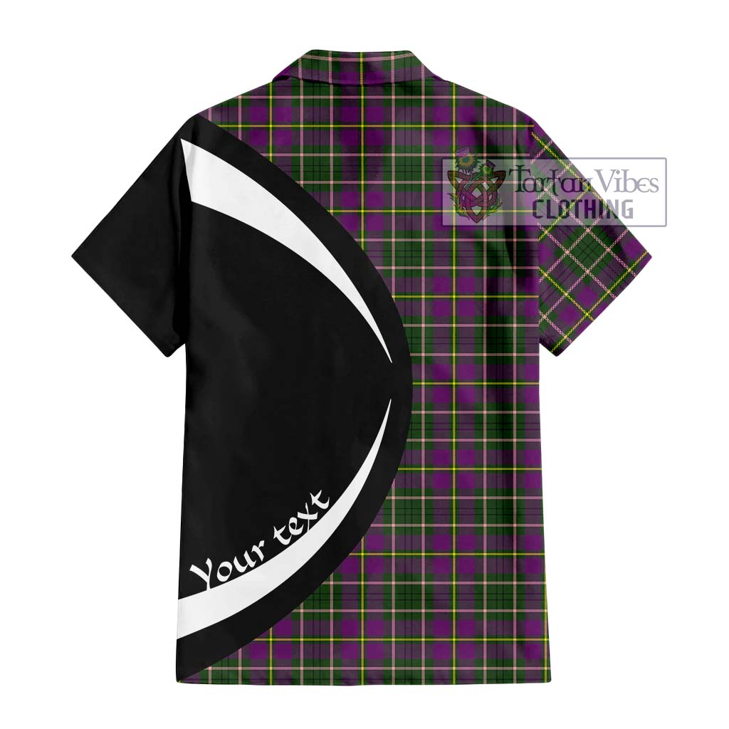 Tartan Vibes Clothing Tailylour Tartan Short Sleeve Button Up with Family Crest Circle Style