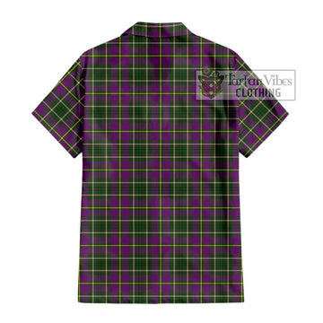 Tailylour Tartan Short Sleeve Button Shirt with Family Crest DNA In Me Style