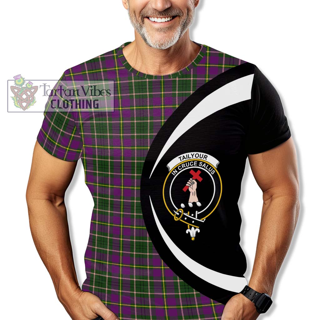 Tartan Vibes Clothing Tailylour Tartan T-Shirt with Family Crest Circle Style