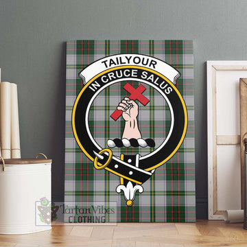 Tailylour Dress Tartan Canvas Print Wall Art with Family Crest