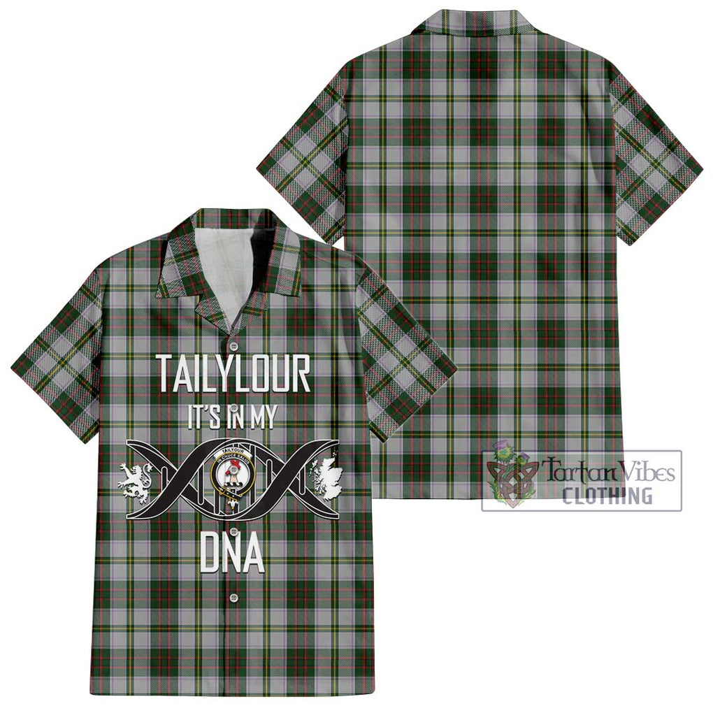 Tailylour Dress Tartan Short Sleeve Button Shirt with Family Crest DNA In Me Style Kid - Tartanvibesclothing Shop