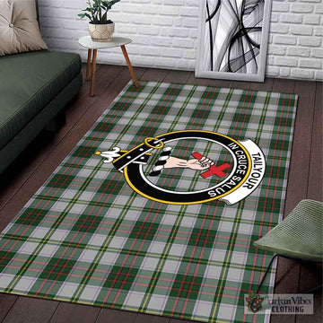 Tailylour Dress Tartan Area Rug with Family Crest