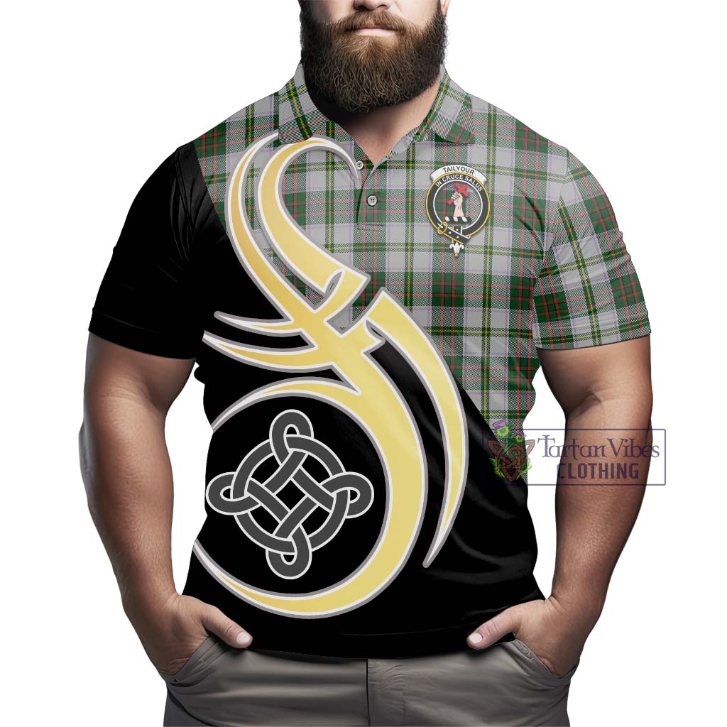 Tartan Vibes Clothing Tailylour Dress Tartan Polo Shirt with Family Crest and Celtic Symbol Style