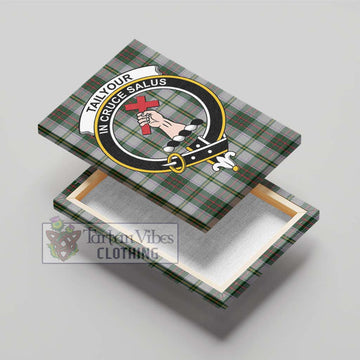 Tailylour Dress Tartan Canvas Print Wall Art with Family Crest