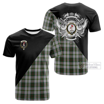 Tailylour Dress Tartan Cotton T-shirt with Family Crest and Military Logo Style